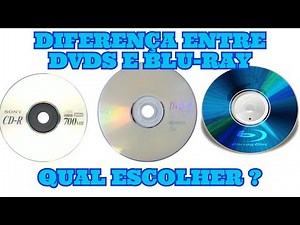 Diferenças entre os tipos de DVDs e discos de Blu-Ray