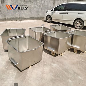[Hot Item] Labor Saving Stainless Bin Stainless Kitchen Cart Stainless Steel Kitchen Cart