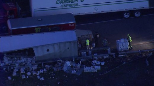 424K views · 3.1K reactions | An overturned tractor-trailer carrying...