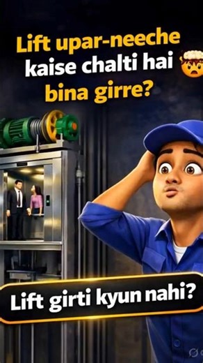 Lift Kaise Kaam Karti Hai? | Lift Girti Kyun Nahi? | Elevator Working Explained #shorts #lift #fyp