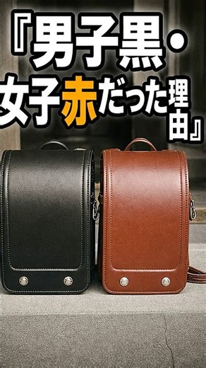 昔のランドセルが男子黒・女子赤で定番だった理由