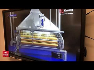 Machine helps prepare potatoes for dehydration and company has the largest one in the world