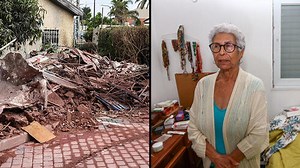 רקטה פגעה בחצר ביתה של מרים בת ה-79 באשקלון: "הממ"ד מציל חיים" | תיעוד