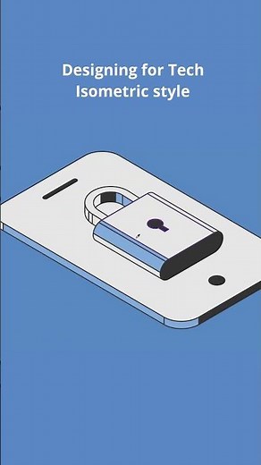 Isometric Illustration - Cybersecurity Concept