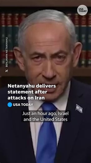 Israeli Prime Minister Benjamin Netanyahu addresses Operation "Lion's Roar," a joint mission with the U.S. to attack Iran. | USA TODAY