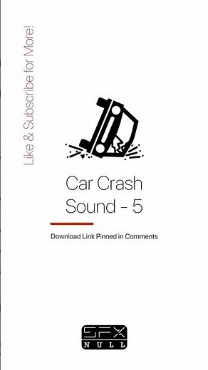 Car Crash Sound 🚗💥 / Vehicle Crash Sound Effect / Accident SFX #crash