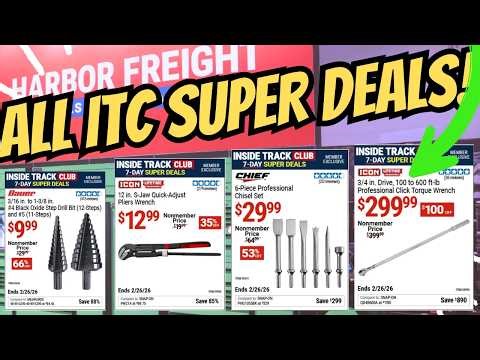 Harbor Freight Super ITC Week Part 2 — Every Deal Now Confirmed!