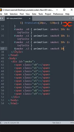 CSS Smoke Animation Live — HTML & CSS
