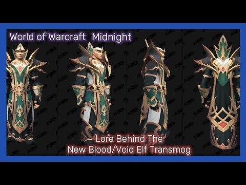 New Blood & Void Elf Transmog | Lore Behind The Elf Mog Swatches | Elven Noble Houses