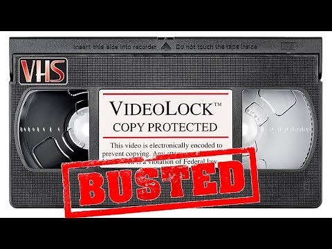 Fake VideoLock™ VHS copy protection BUSTED!