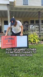Show Your Illini Pride with Yardsy's officially licensed Illinois Signs! 🧡 Light-up, solar-powered, and customizable - your yard will be a beacon for all Illinois fans! | Yardsy