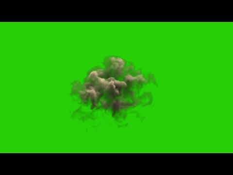 Dust Explosion - Green Screen Chroma Footage