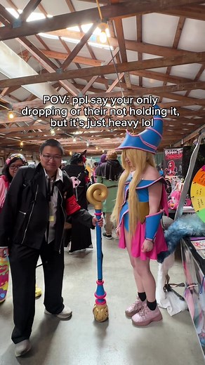 The moment I didn’t support lol #cosplay #animeconvention #workout #darkmagiciangirl