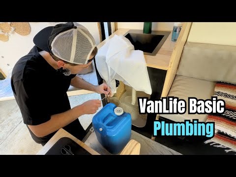 Simple VanLife Plumbing Fresh and Gray Water Quick Disconnects