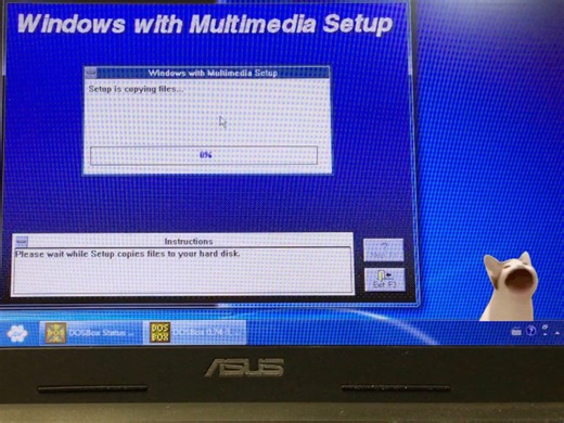【沉浸式玩电脑】在下雨的夜晚使用dosbox安装Windows3.0并玩马里奥DOS版