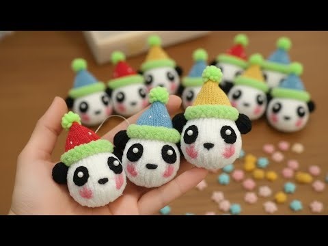 Turn Hair Ties Into This CUTE Panda Keychain | No Sewing Skills Needed!