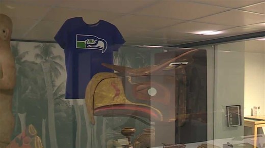 The mask that inspired the Seattle Seahawks logo lives in Maine