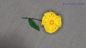 Watch this full video on YouTube : >>> https://youtu.be/P9LLpAMghtc Woolen Hand Embroidery Flower, Different Techniques of Hand Embroidery | Solin Original