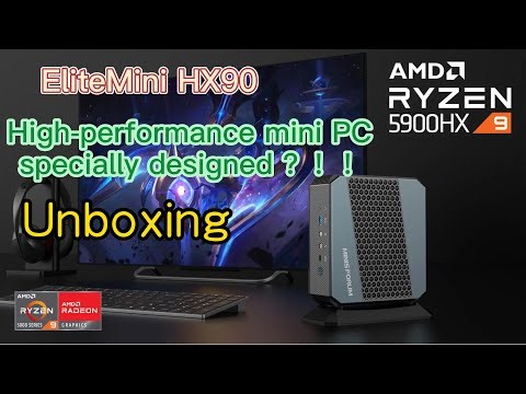 Minisforum EliteMini HX90 AMD RYZEN9 5900HX Mini PC Unboxing | Minixpc.com