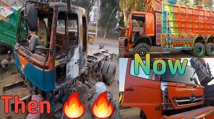 8.2M views · 98K reactions | Full restoration and repairing of hino truck Burnt by fire | Pakistani truck | Facebook