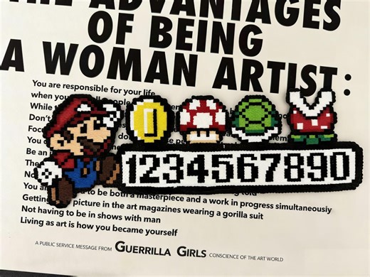 Perler Beads Mario Pixel Art Temporary Car Parking Card – Phone Number Plate Accessory - Etsy