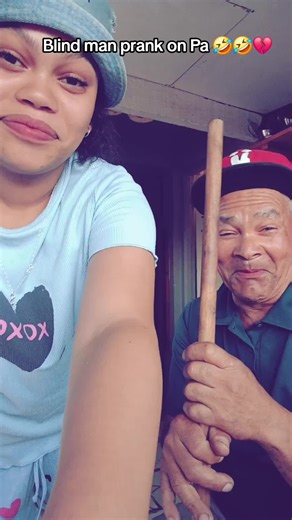 Blind Man Prank on Dad: A Funny Family Moment