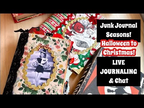 LIVE Journaling: Transitioning from Halloween to Christmas / Journal Talk Tuesday EP:39