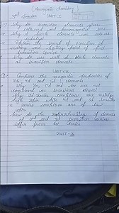 Important questions of inorganic chemistry (Bsc 3rd semester)