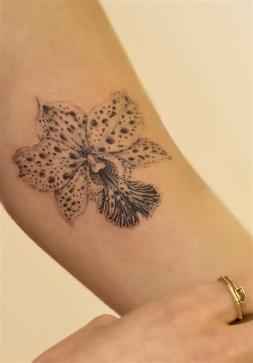 Stunning Leopard Orchid Tattoo Inspiration