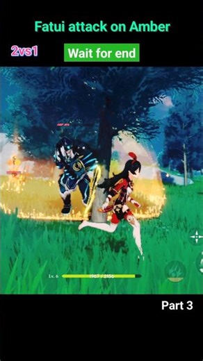 AMBER’S 1% HP CLUTCH! 🏹😱 Fatui Skirmishers 3vs1 Ambush! #genshinimpact