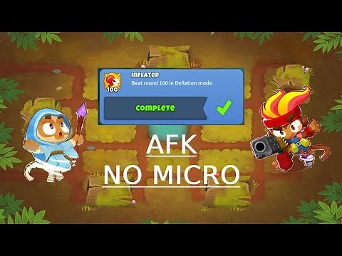 BTD6 | Round 100 Inflated Achievement Guide | Fully AFK