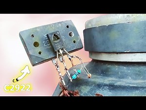 Simple Powerful Stereo C2922 transistor Make amplifier good components