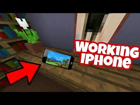 How to make an IPhone in Minecraft PE