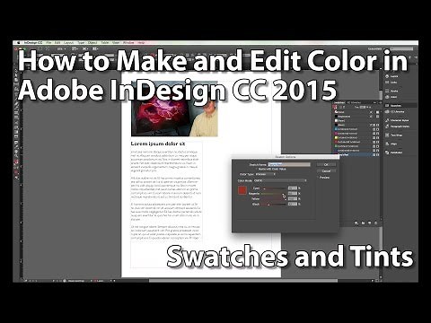 Colors and Swatches In Adobe InDesign CC 2015