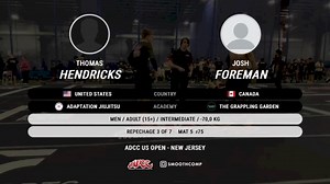 Josh Foreman vs Thomas Hendricks 2025 ADCC New Jersey Open