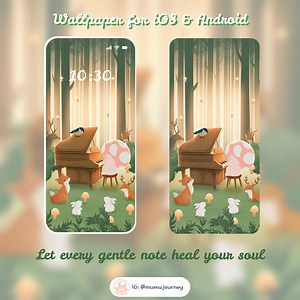 Mumu Music Concert Phone Wallpaper | for Ios & Android | Forest Concert Wallpaper | Aesthetic Nature Cozy Peaceful | Cute Calm Wallpaper - Etsy Australia