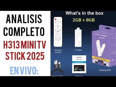 "H96 Max Mini TV Stick 4K (2025): ¿Vale la Pena? Análisis Completo en Vivo"