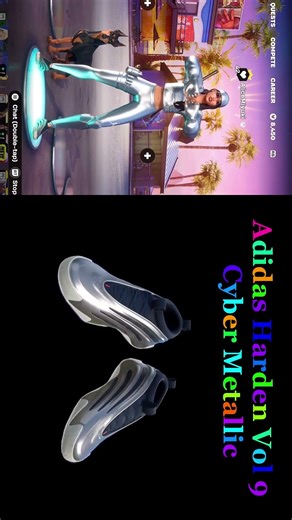 Fortnite Emote - Mime Time (Hangtime Ruby, Adidas Harden Vol 9 Cyber Metallic & Spike)