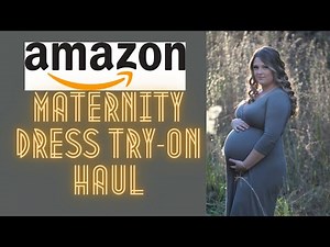 AMAZON MATERNITY DRESS TRY-ON HAUL | Baby Shower & Maternity Photoshoot Dress Haul | Tori Dawn Johns