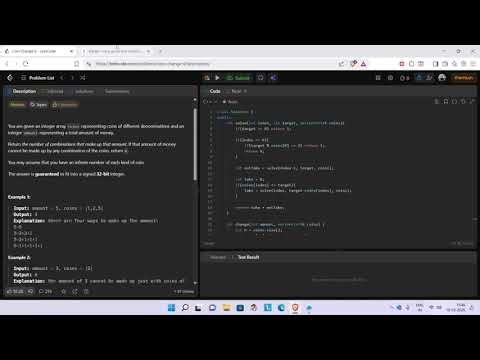 Leetcode 518. Coin Change II