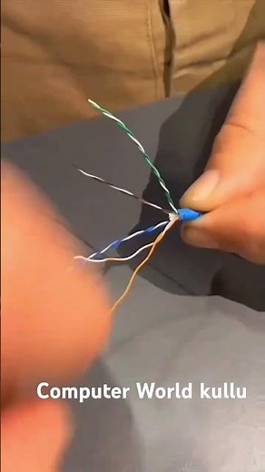 How to install rj 45 connector on lan cable