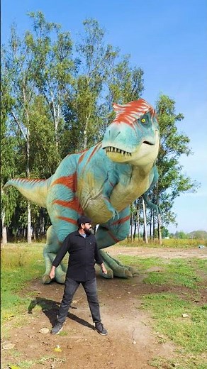 T-Rex Dinosaur vs Raptor: The Epic Trainer Battle #dinosaur #dinosaurs #trex