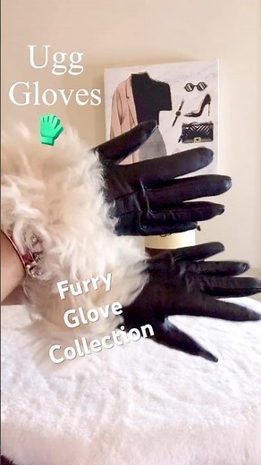 UGG GLOVES FURRY GLOVE COLLECTION MATCH YOUR BOOTS & BAGS #ugg #uggseason #winterlooks