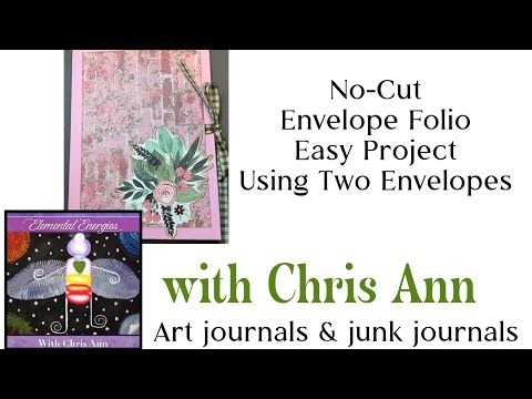 No-Cut Envelope Folio Easy Beginner-Friendly Project Using Two Envelopes