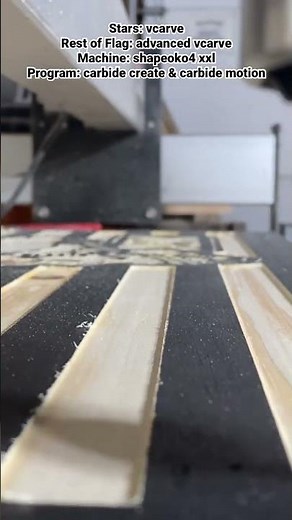 Using #carbide3d Carbide Create and Carbide Motion to create custom flags on #shapeoko #cnc