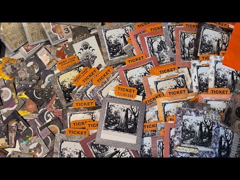 Mass Make : color changing slider cards | junk journal ephemera