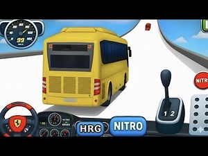 Crazy Bus Mega Ramp Impossible Racing 🚍🔥 Extreme Bus Stunts on Sky Tracks Bus Simulator 3D Gameplay