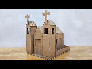 How to make a cardboard church ⛪ || jhs day to day craft||