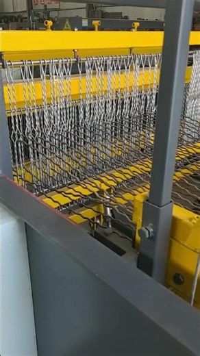 Heavy Duty Hydraulic Crimped Wire Mesh Weaving Machine #machine