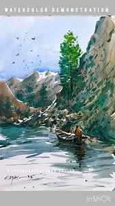 Hillside BEAUTIFUL LANDSCAPE drawing tutorial ❤️ Full watercolor demonstratiRanjan/Watercolor ArtistArtist❤️🎨 #ranjanwatercolorartist #fbpost2025 #fbreelsvideo #reelsfacebook #reelsviral #reelschallenge #fbviral #FBVIDEO #videoviral #videos #fb #watercolor #reelsviralfb #trendingreels #viewers #draw #follower #artist #artwork #artgallery #scenery #watercolourpainting #demonstration #followerseveryone #followersreels #follow #art #nature | Ranjan/Watercolor Artist